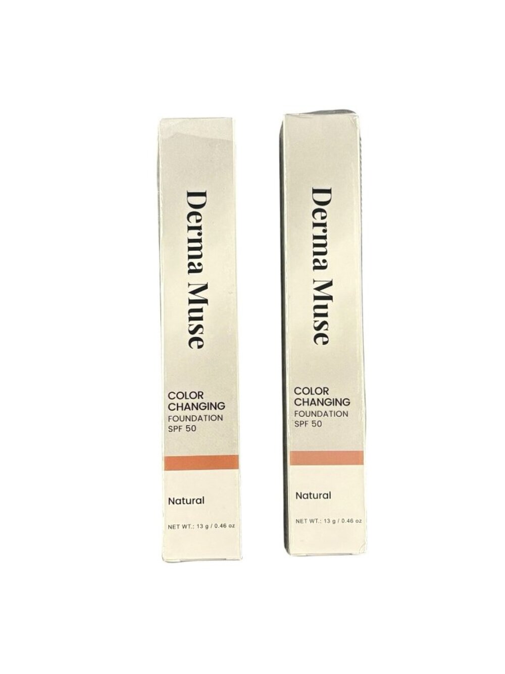 Derma Muse Color Changing Foundation Stick SPF 50 Buildable Natural 0.46 oz